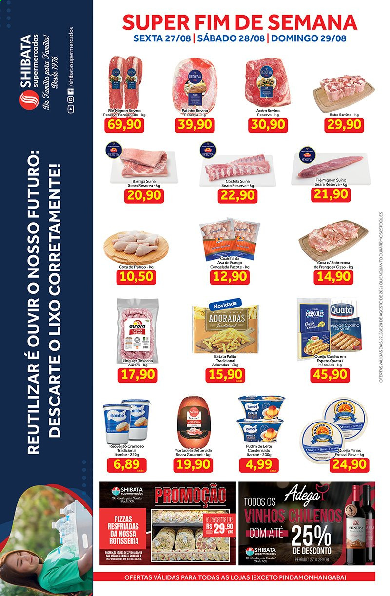 Folheto Shibata Supermercados - 27/08/2021 - 29/08/2021. Página 1