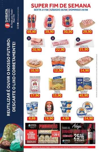 Folheto Shibata Supermercados - 27.08.2021 - 29.08.2021.