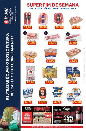 Folheto Shibata Supermercados - 27.08.2021 - 29.08.2021.