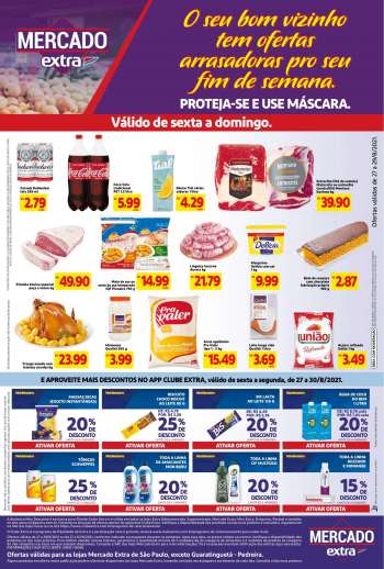 Folheto Mercado Extra - 27.08.2021 - 30.08.2021.