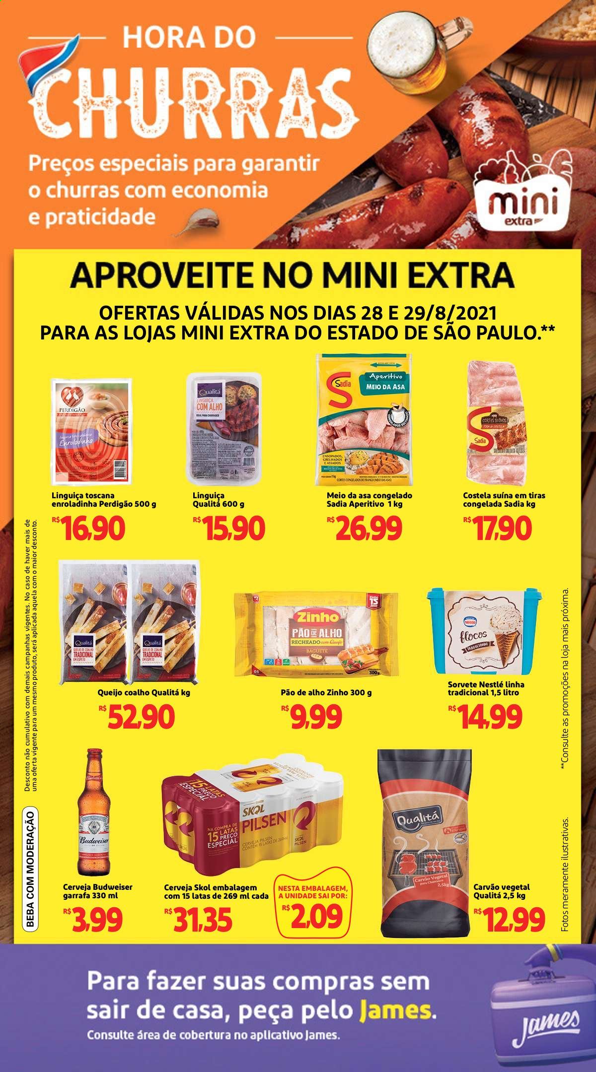 Folheto Mini Extra - 28/08/2021 - 29/08/2021. Página 1