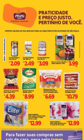 Folheto Mini Extra - 28.08.2021 - 28.08.2021.