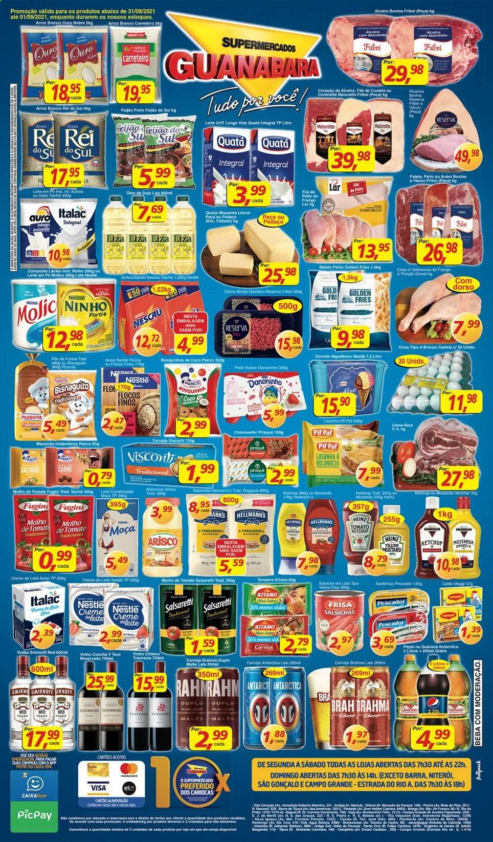 Folheto Supermercados Guanabara - 31/08/2021 - 01/09/2021. Página 12
