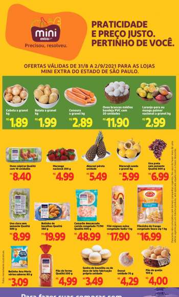 Folheto Mini Extra - 31.08.2021 - 02.09.2021.