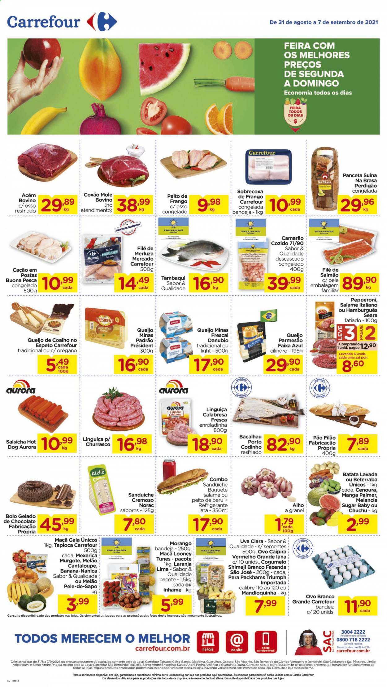 Folheto Carrefour Hiper - 31/08/2021 - 07/09/2021. Página 1