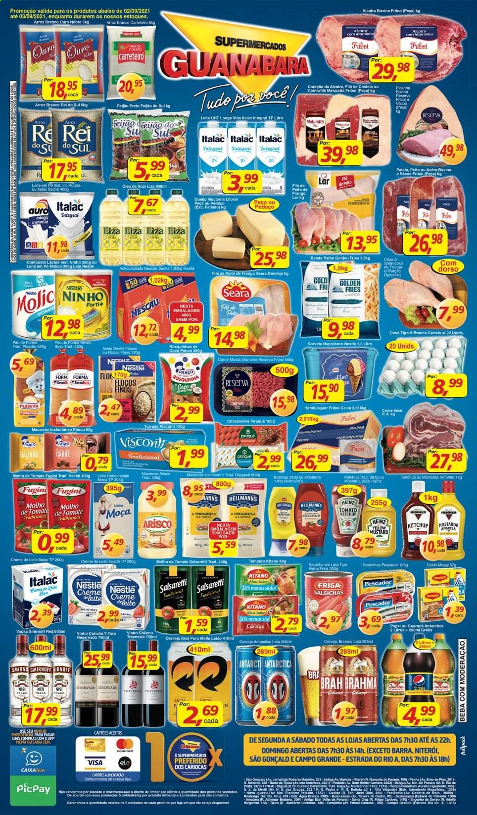 Folheto Supermercados Guanabara - 02/09/2021 - 03/09/2021. Página 12