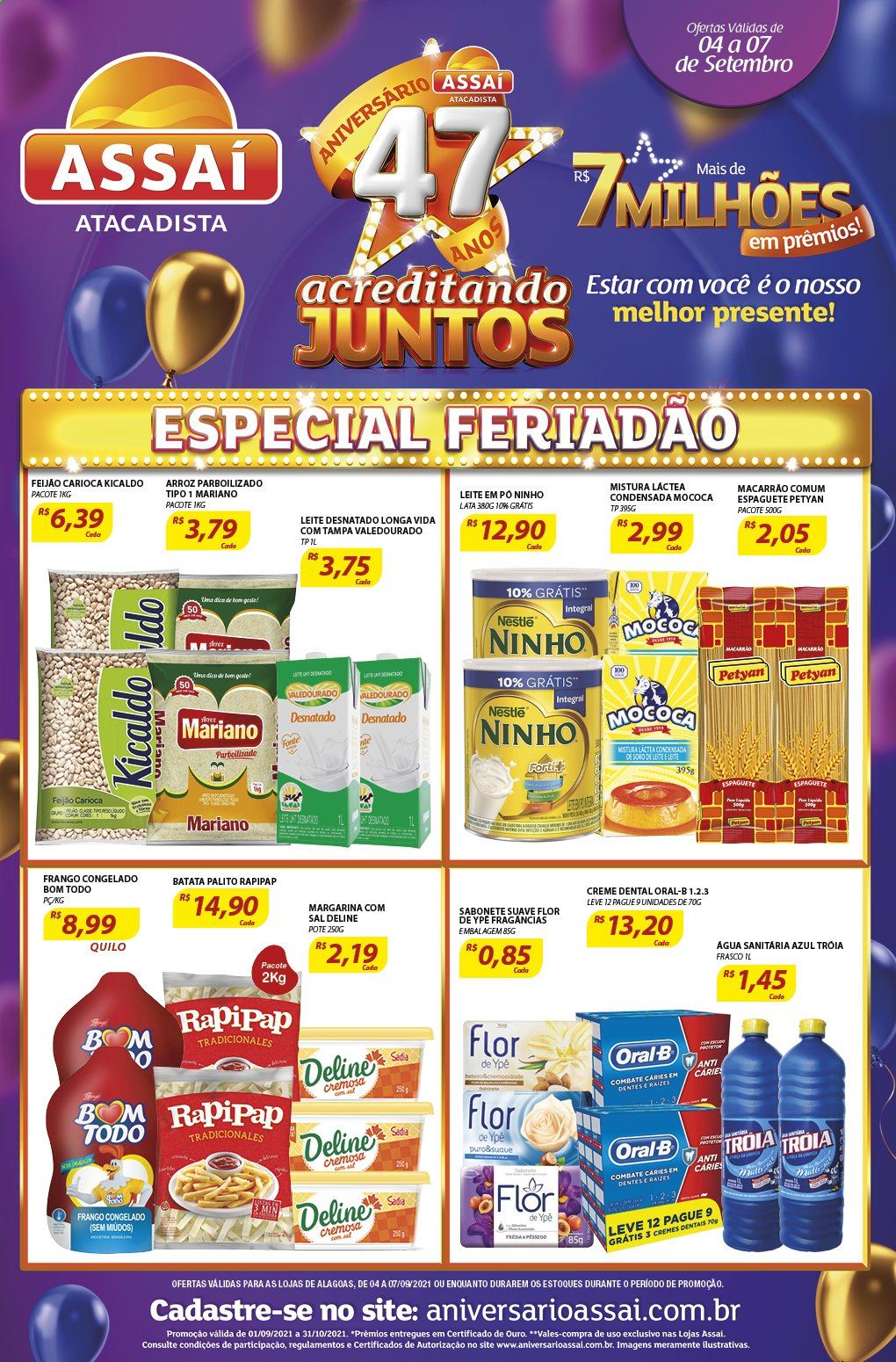 Folheto Assaí Atacadista - 04/09/2021 - 07/09/2021. Página 1