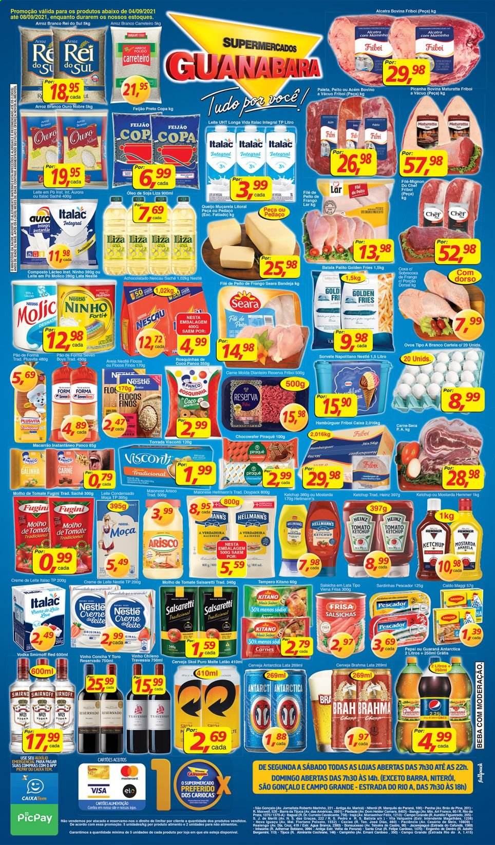 Folheto Supermercados Guanabara - 04/09/2021 - 08/09/2021. Página 12
