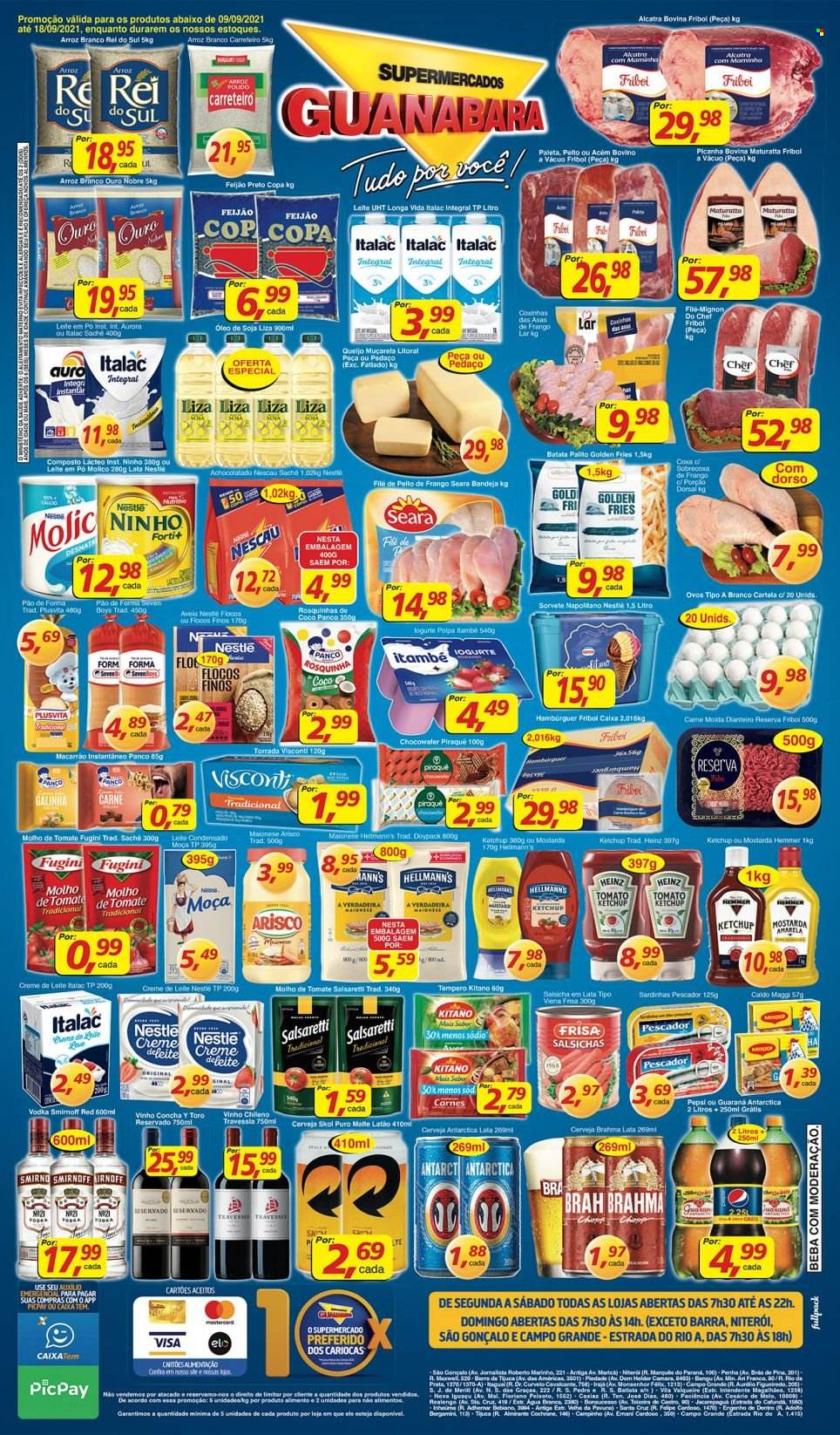 Folheto Supermercados Guanabara - 09/09/2021 - 18/09/2021. Página 12