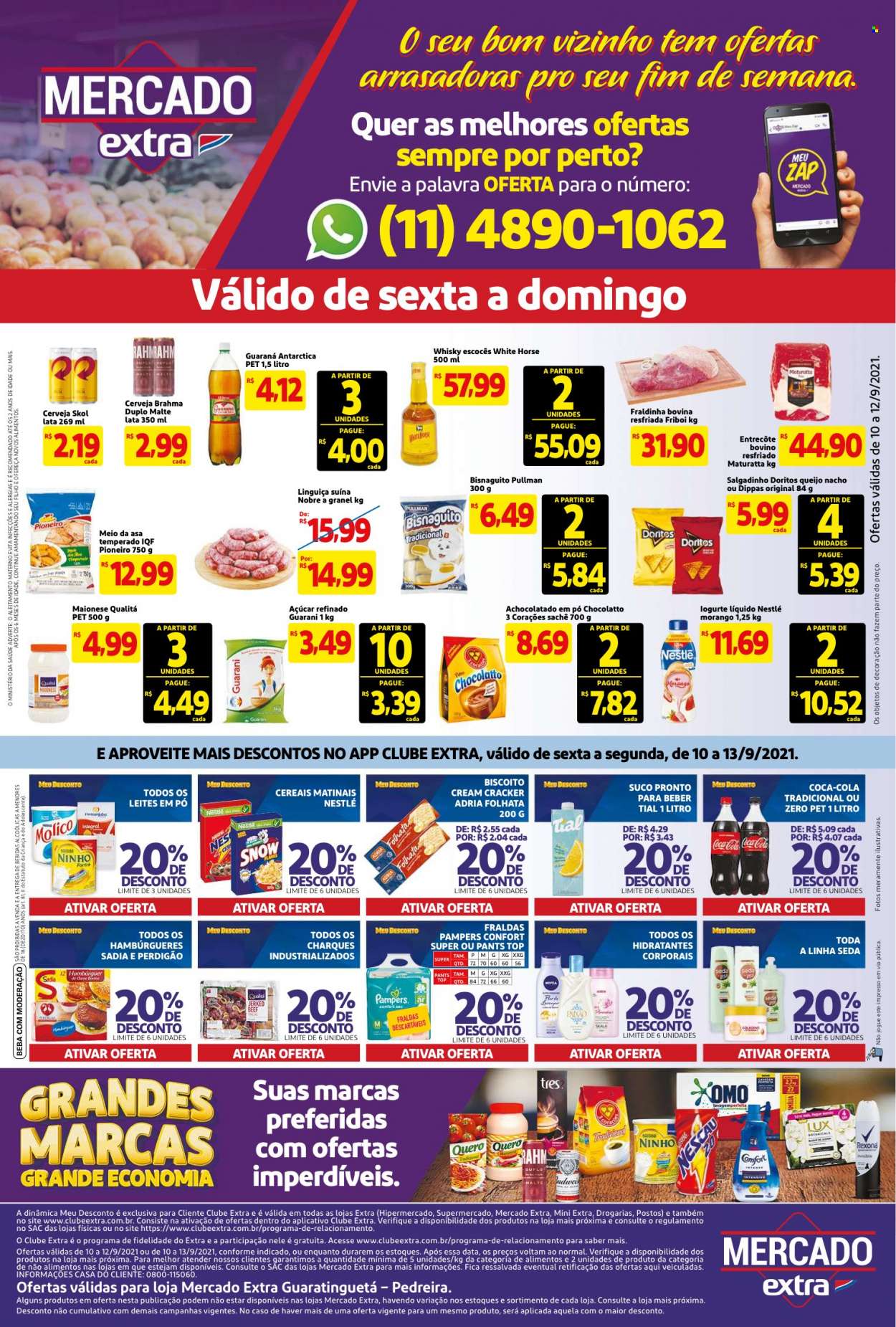 Folheto Mercado Extra - 10/09/2021 - 13/09/2021. Página 1