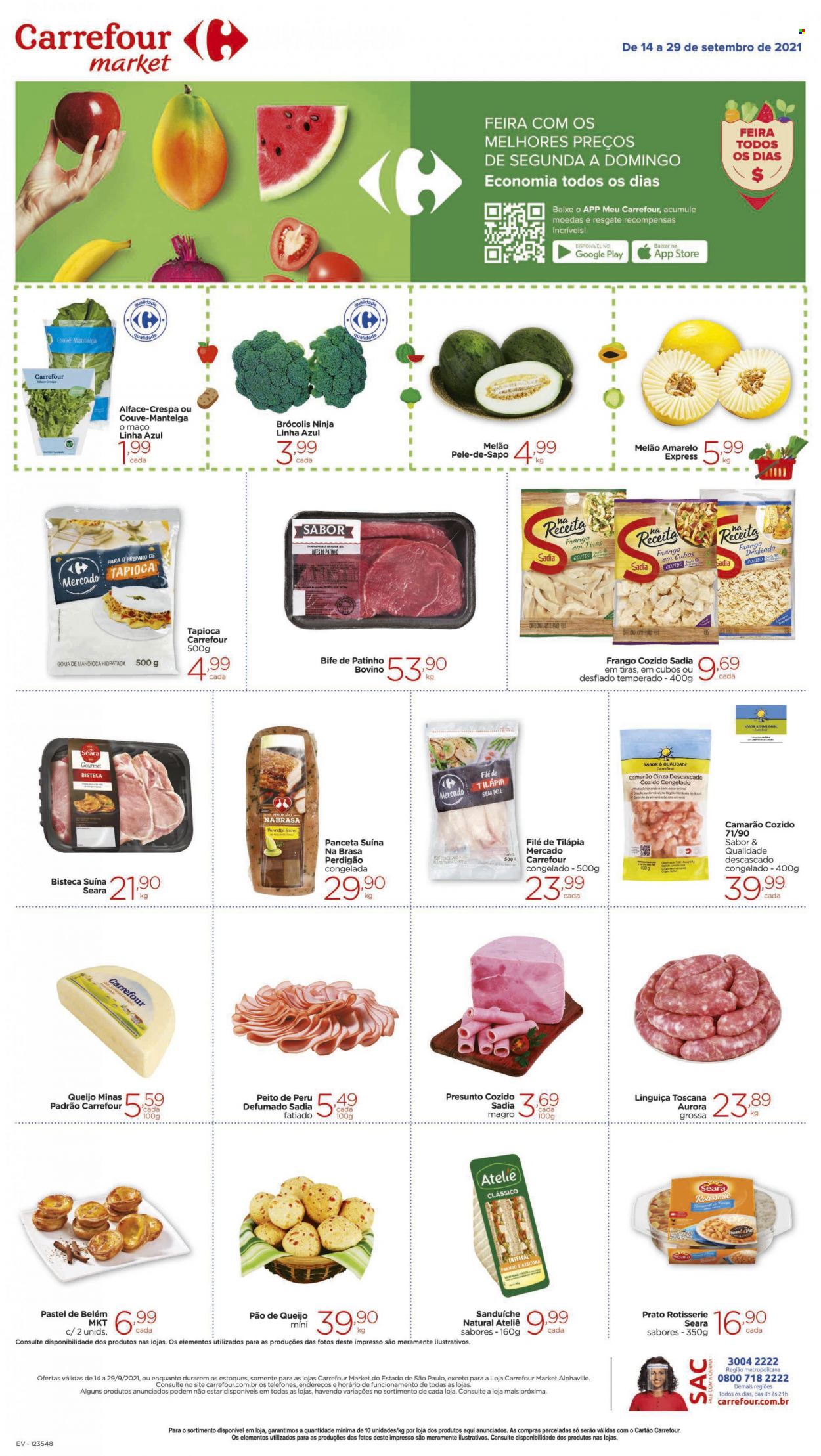 Folheto Carrefour Market - 14/09/2021 - 29/09/2021. Página 1