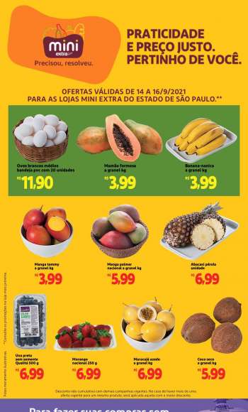 Folheto Mini Extra - 14.09.2021 - 16.09.2021.