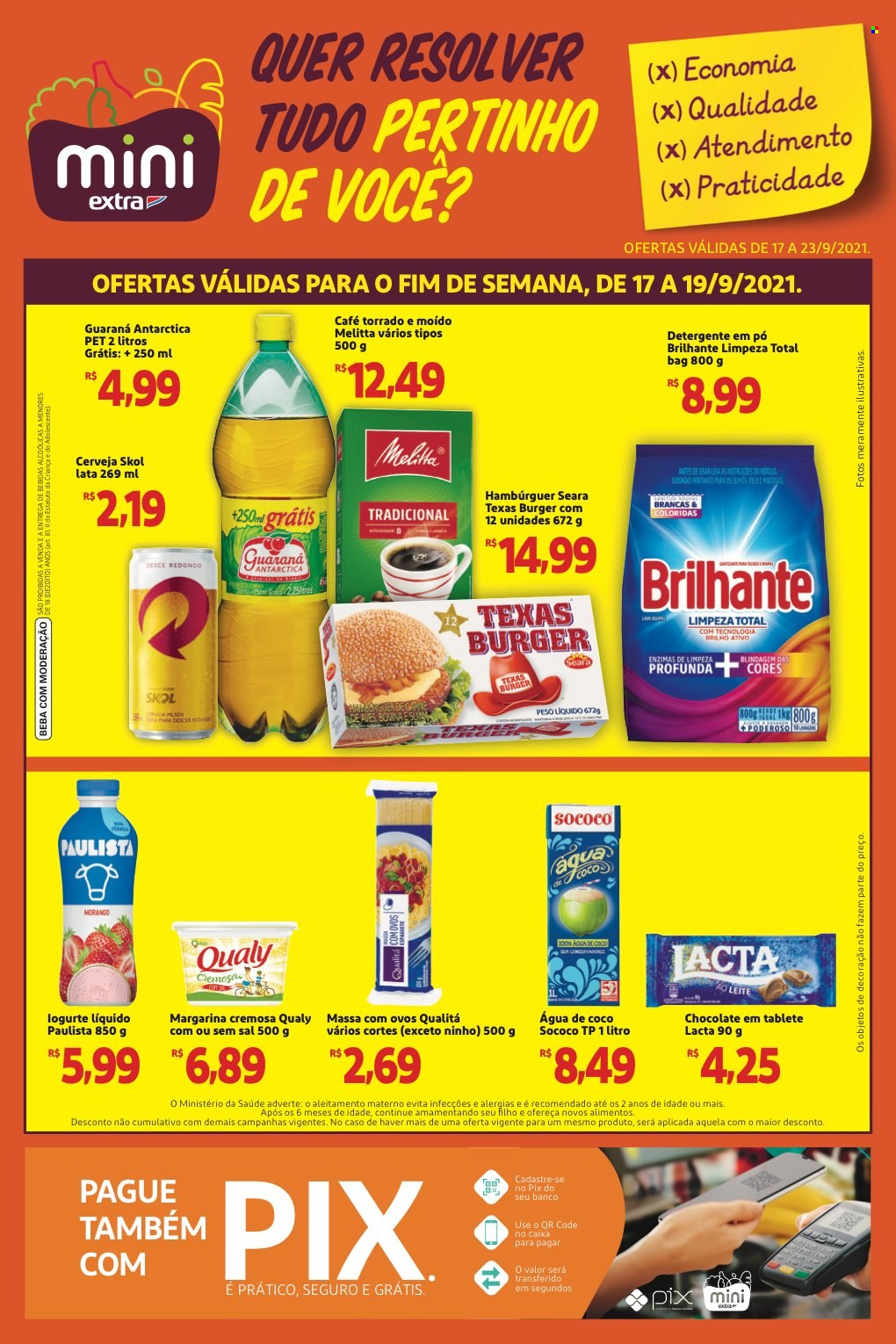 Folheto Mini Extra - 17/09/2021 - 23/09/2021. Página 1