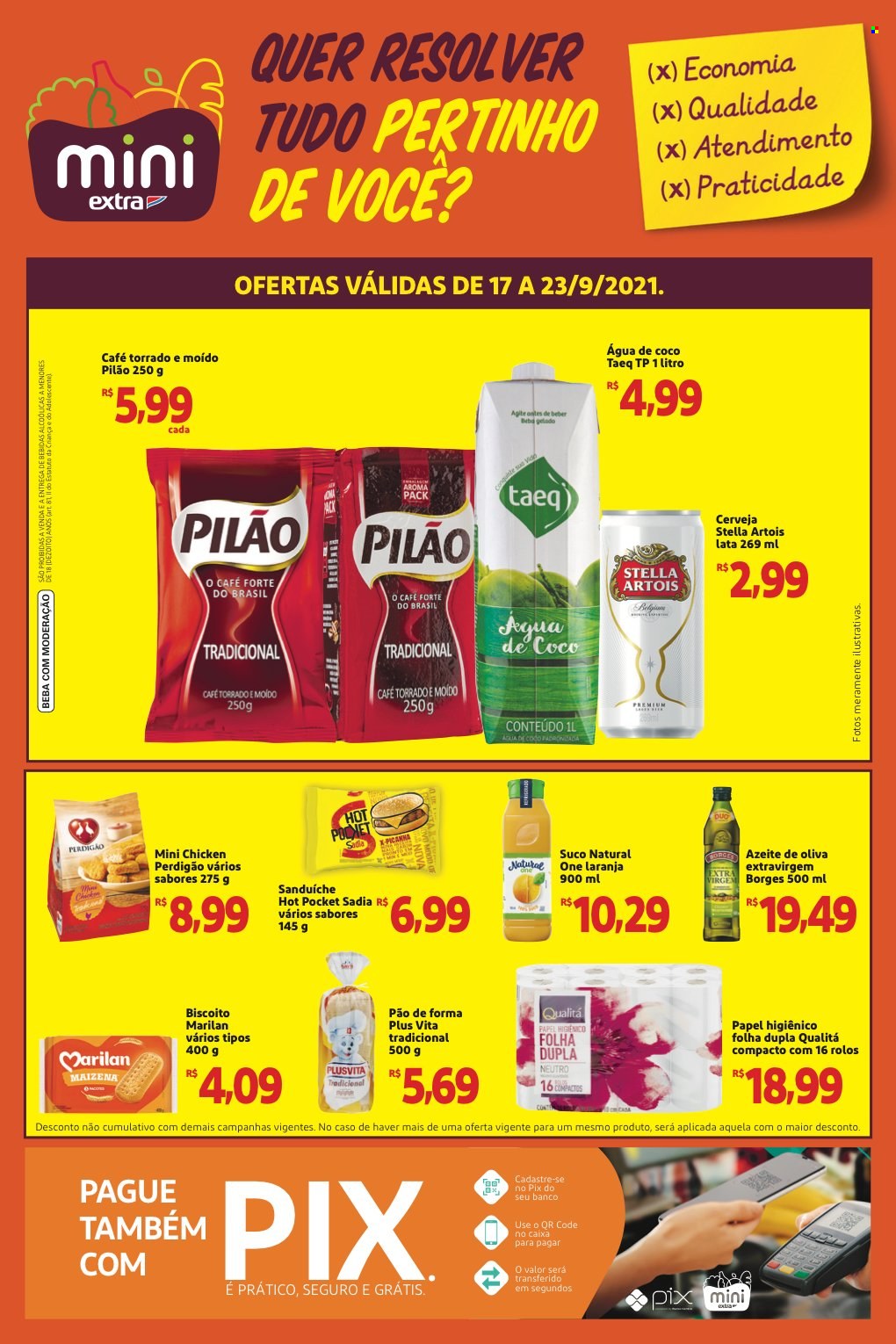Folheto Mini Extra - 17/09/2021 - 23/09/2021. Página 1