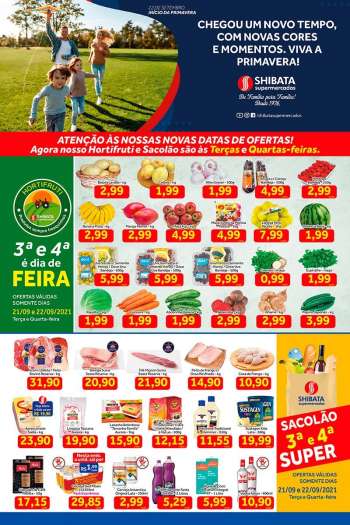 Folheto Shibata Supermercados - 21.09.2021 - 27.09.2021.