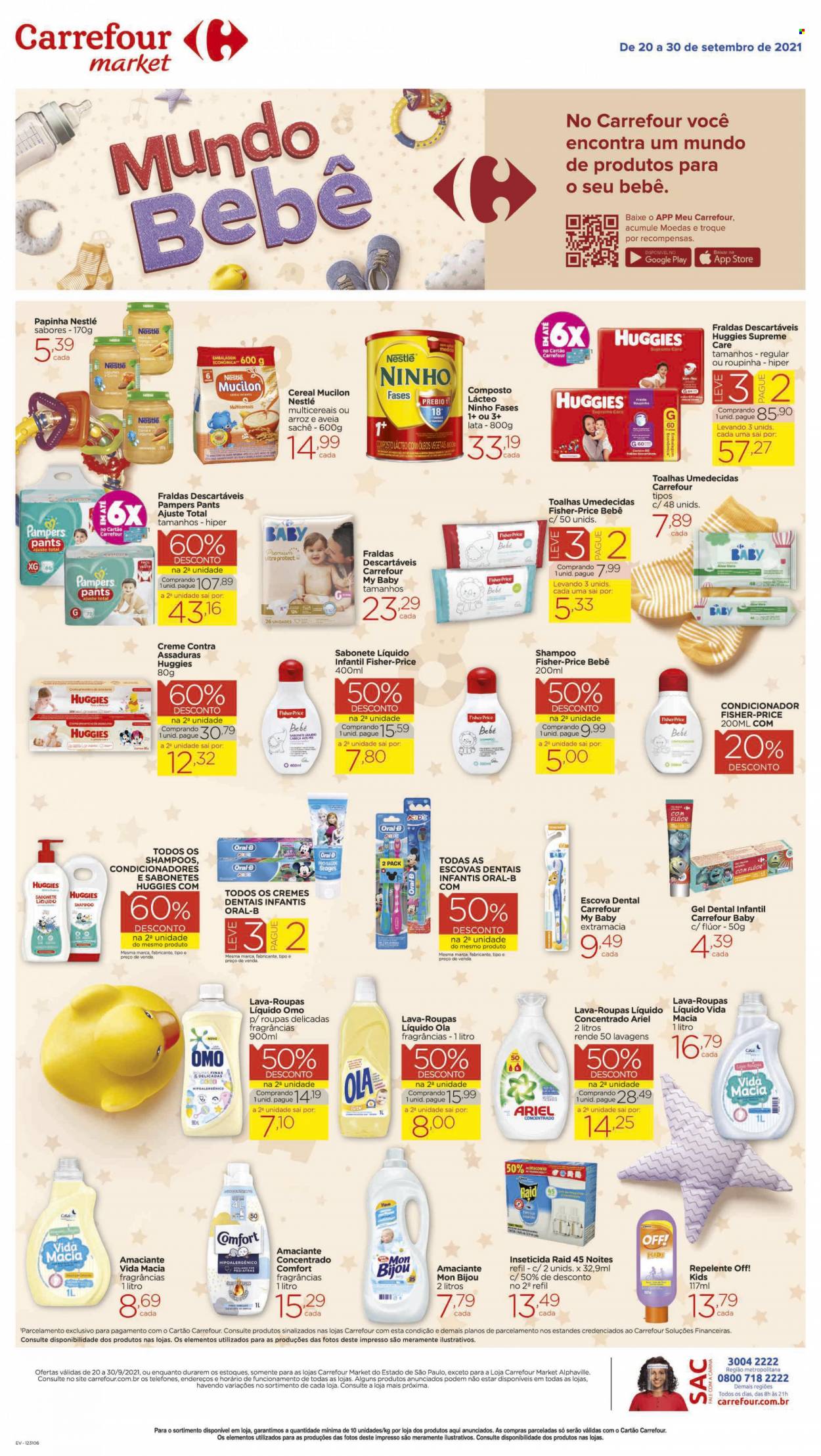 Folheto Carrefour Market - 20/09/2021 - 30/09/2021. Página 1