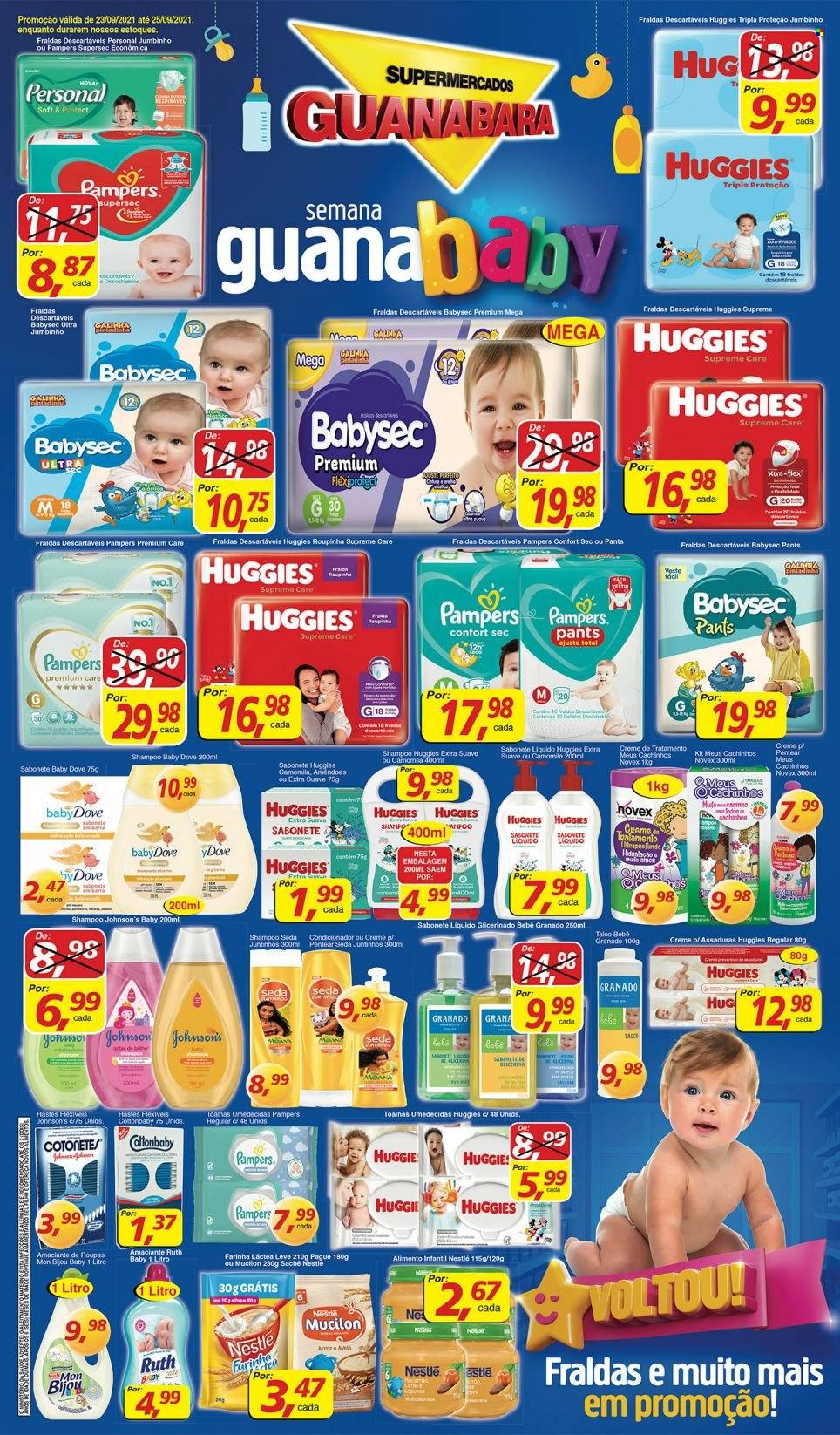 Folheto Supermercados Guanabara - 23/09/2021 - 25/09/2021. Página 1