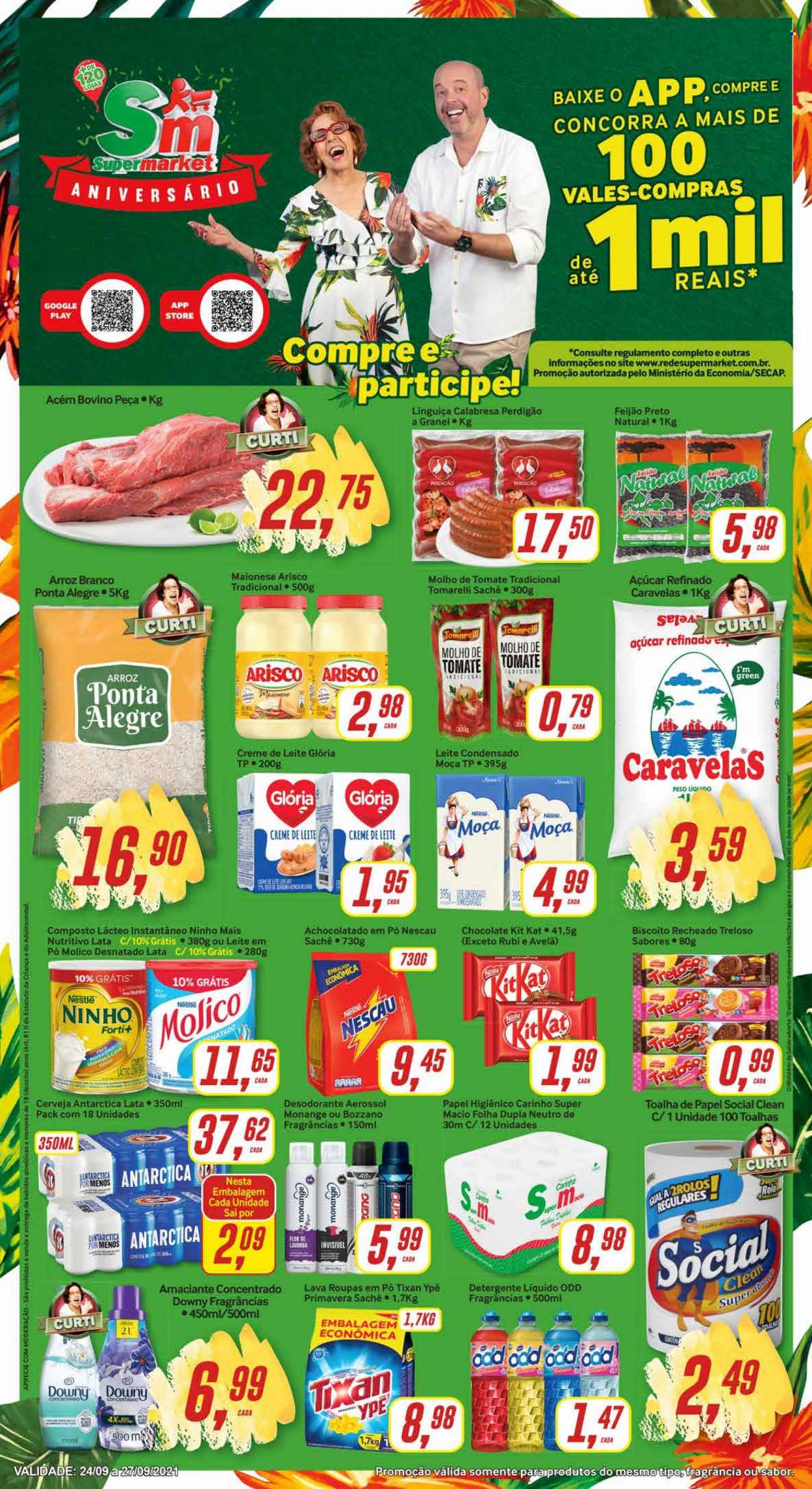 Folheto Rede Supermarket - 24/09/2021 - 27/09/2021. Página 1