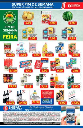 Folheto Shibata Supermercados - 24.09.2021 - 26.09.2021.