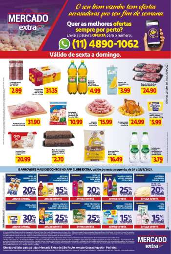 Folheto Mercado Extra - 24.09.2021 - 27.09.2021.