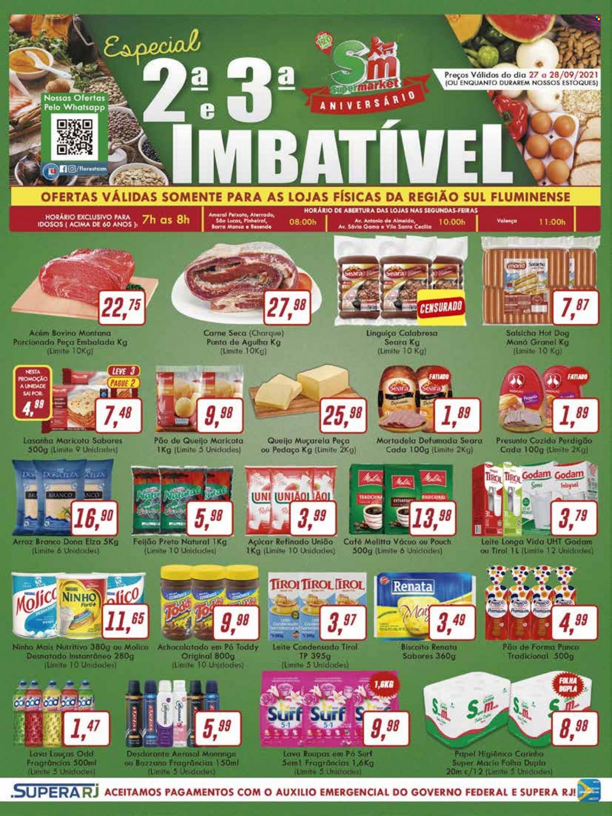 Folheto Rede Supermarket - 27/09/2021 - 28/09/2021. Página 1
