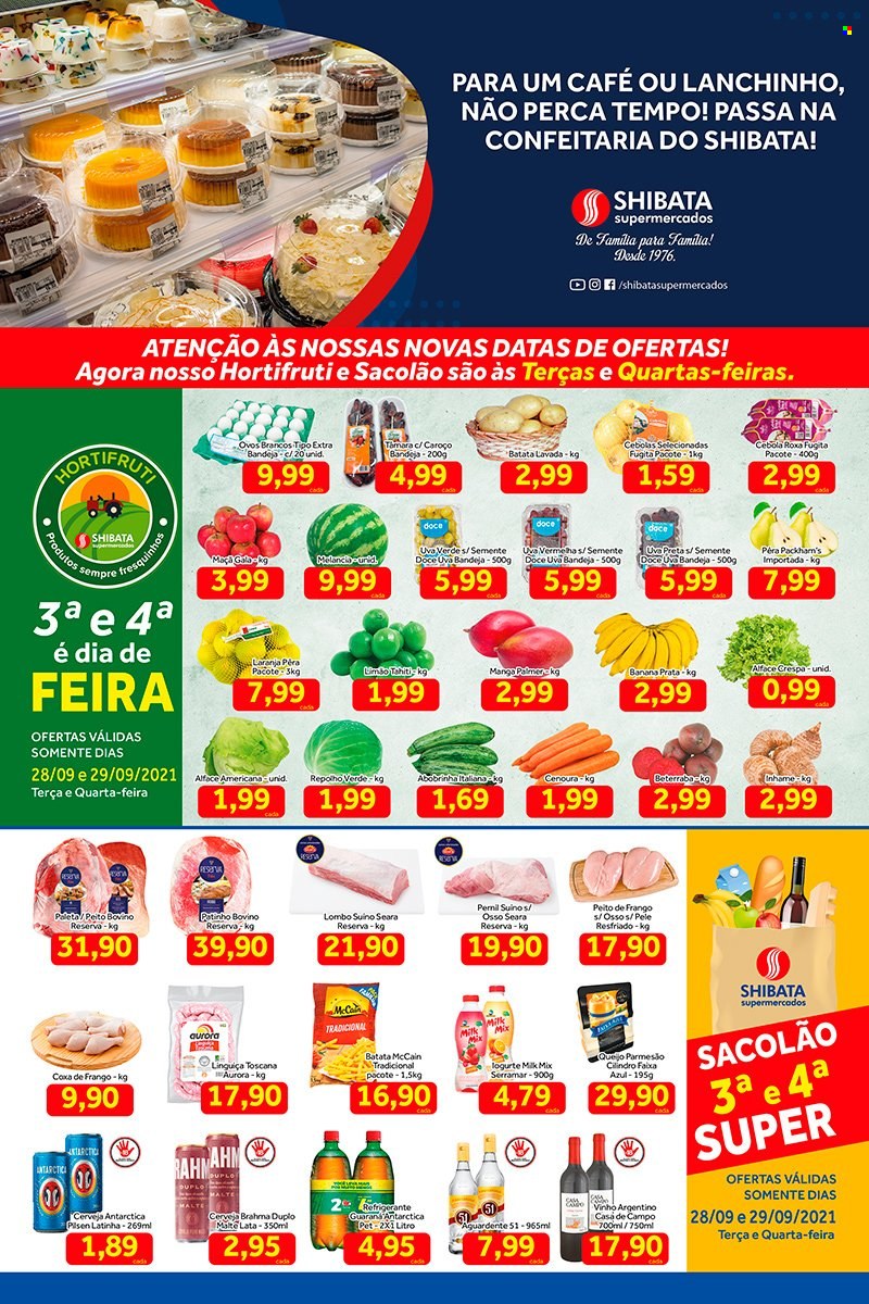 Folheto Shibata Supermercados - 28/09/2021 - 04/10/2021. Página 1