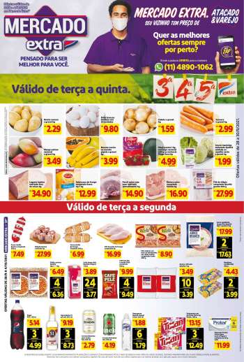 Folheto Mercado Extra - 28.09.2021 - 04.10.2021.