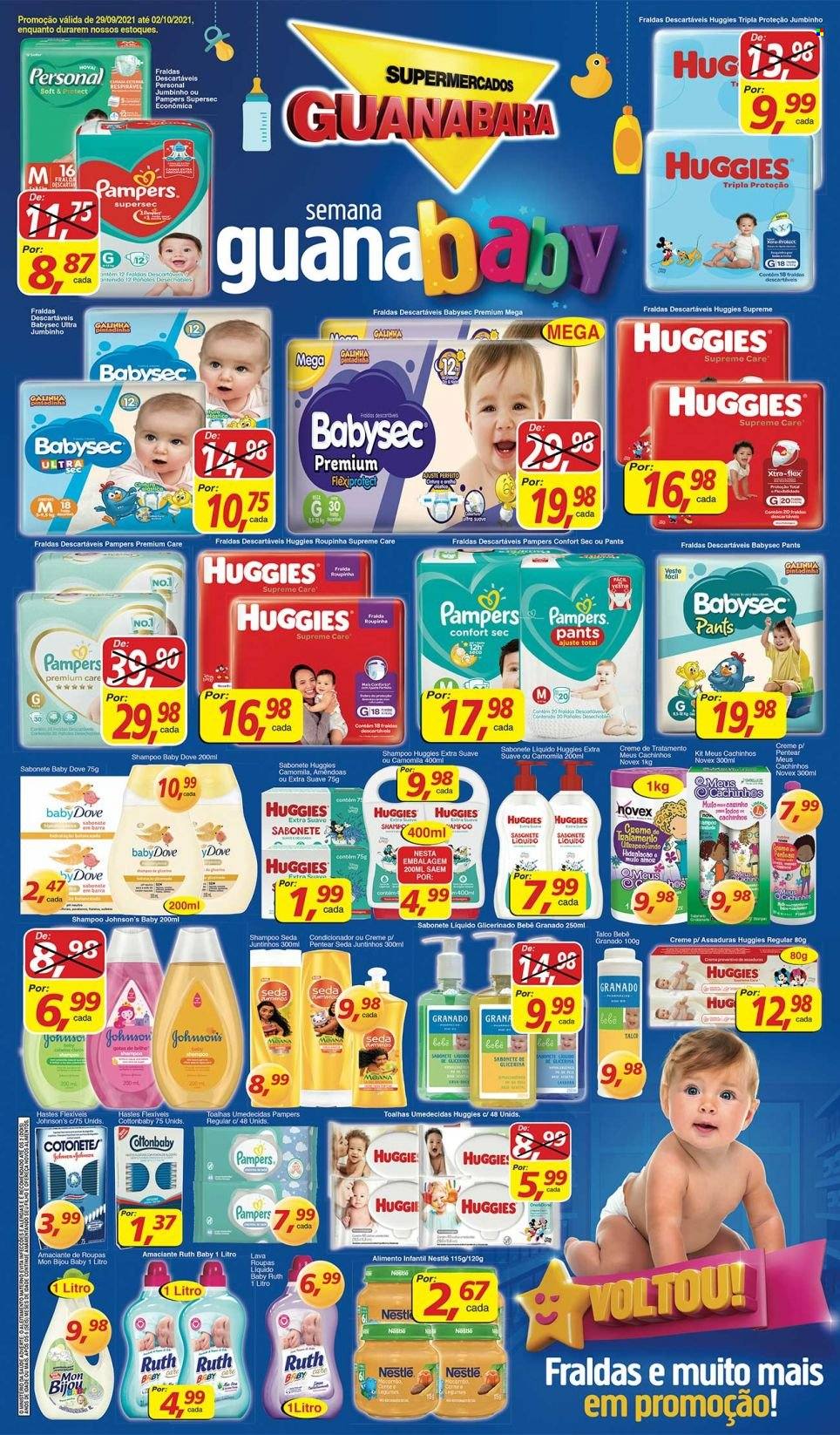 Folheto Supermercados Guanabara - 29/09/2021 - 02/10/2021. Página 1