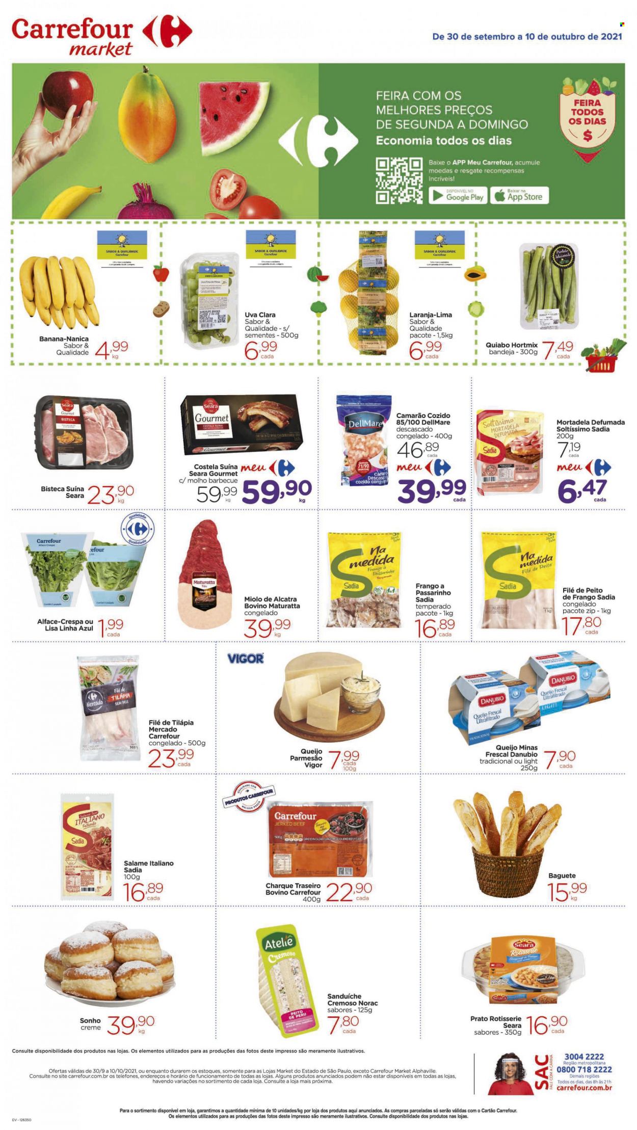 Folheto Carrefour Market - 30/09/2021 - 10/10/2021. Página 1