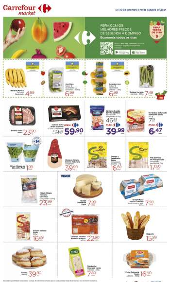 Folheto Carrefour Market - 30.09.2021 - 10.10.2021.
