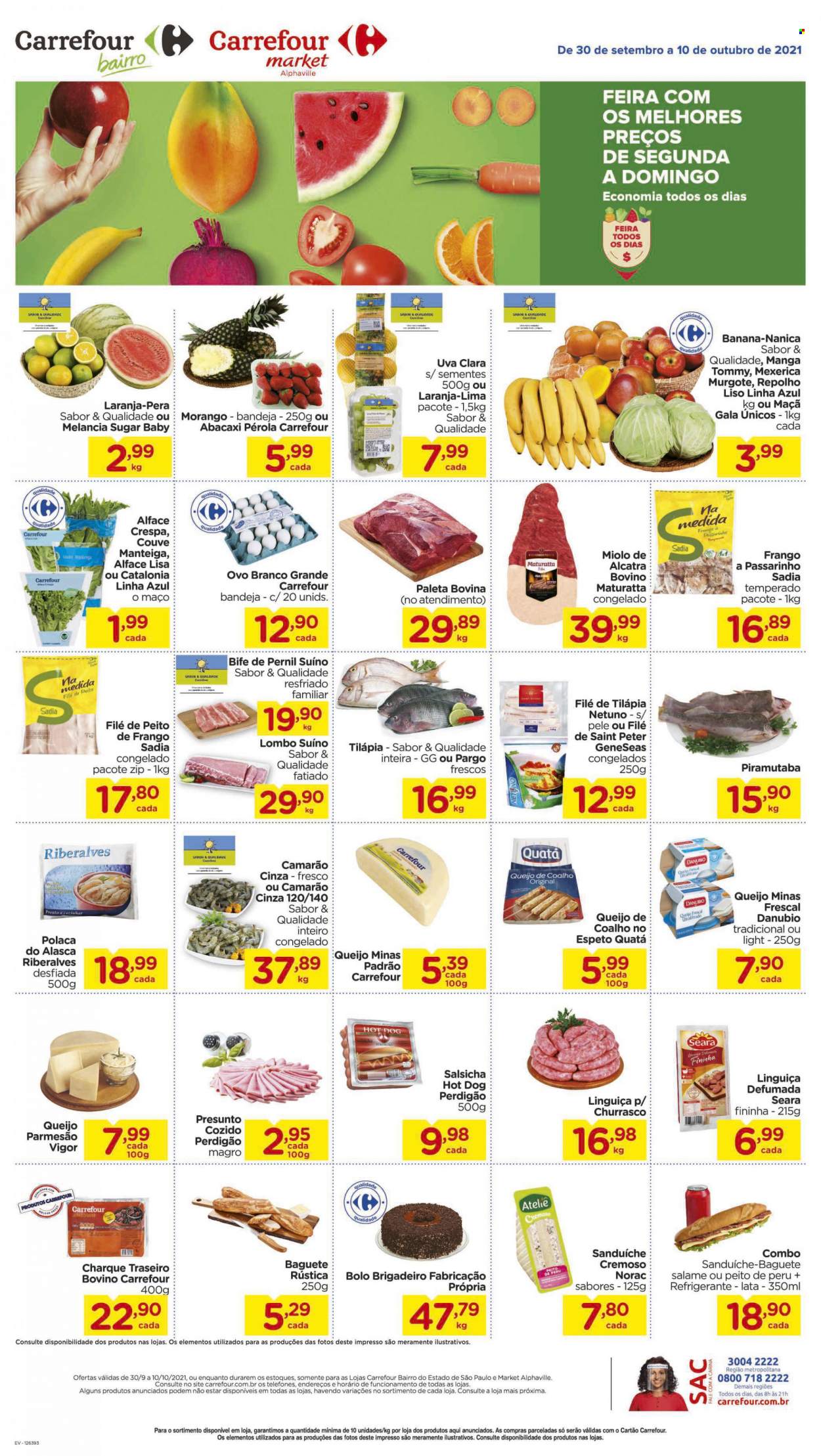 Folheto Carrefour - 30/09/2021 - 10/10/2021. Página 1