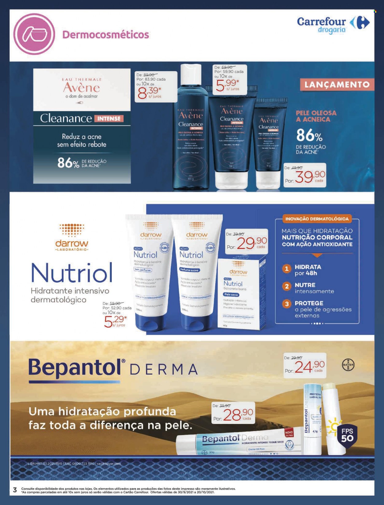 Folheto Carrefour Drogaria - 30/09/2021 - 20/10/2021. Página 3