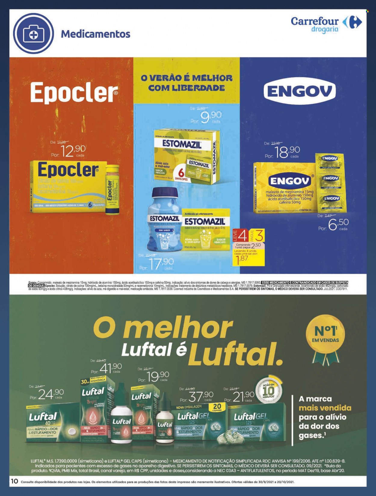 Folheto Carrefour Drogaria - 30/09/2021 - 20/10/2021. Página 10