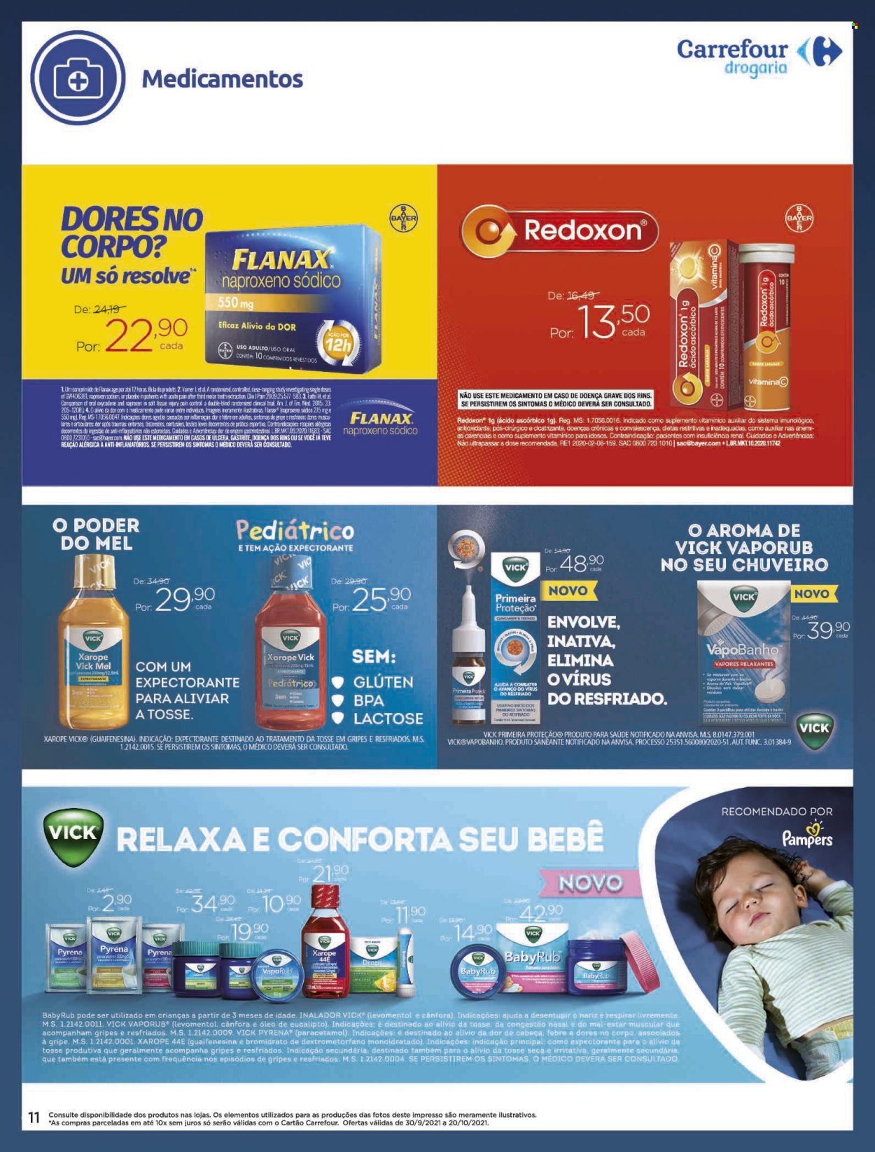 Folheto Carrefour Drogaria - 30/09/2021 - 20/10/2021. Página 11