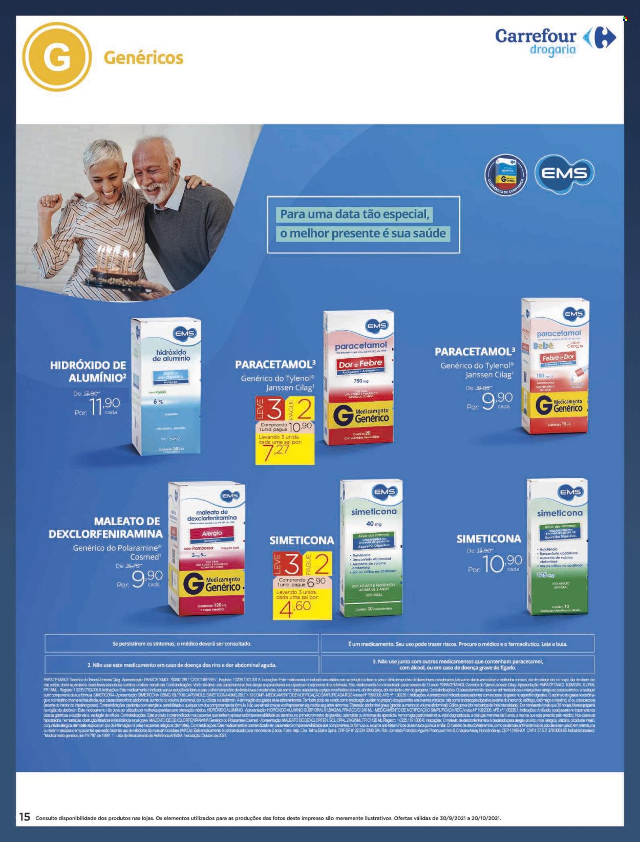 Folheto Carrefour Drogaria - 30/09/2021 - 20/10/2021. Página 15