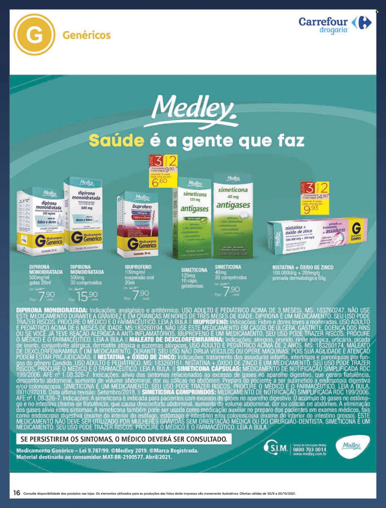 Folheto Carrefour Drogaria - 30/09/2021 - 20/10/2021. Página 16