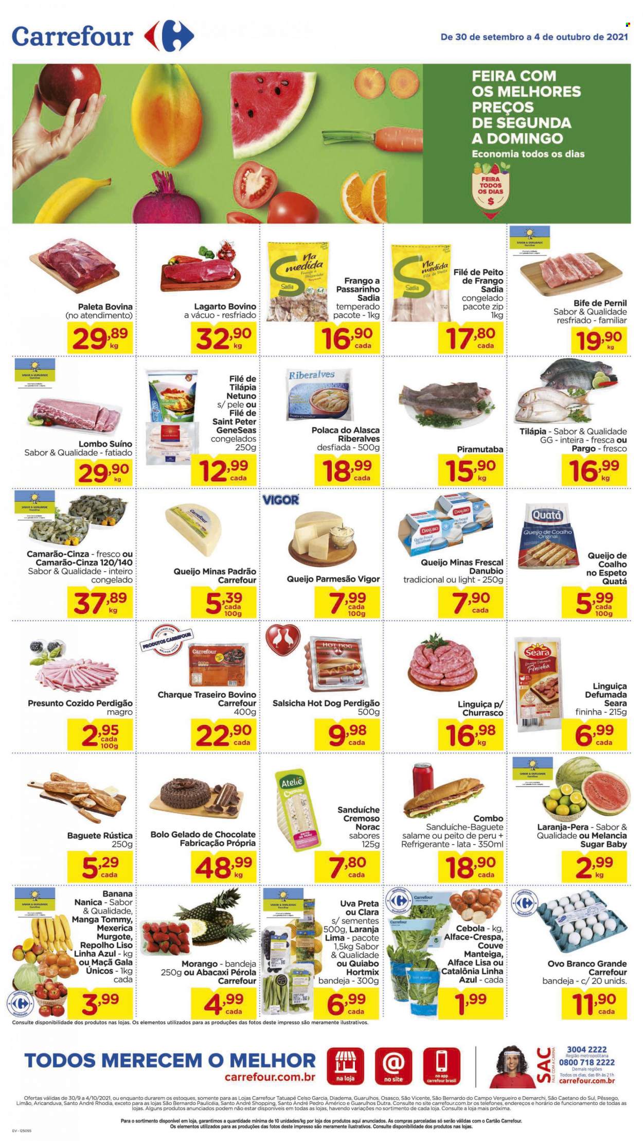 Folheto Carrefour Hiper - 30/09/2021 - 04/10/2021. Página 1