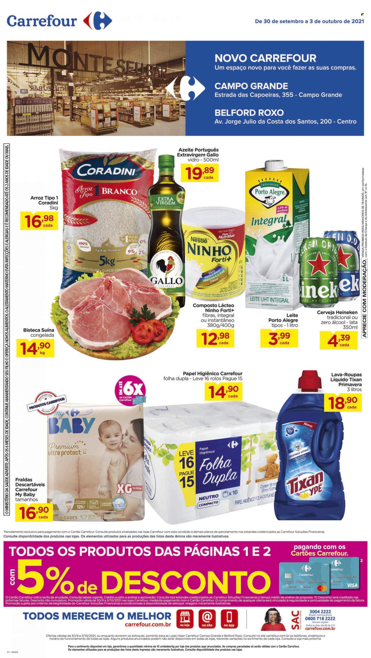 Folheto Carrefour Hiper - 30/09/2021 - 03/10/2021. Página 1