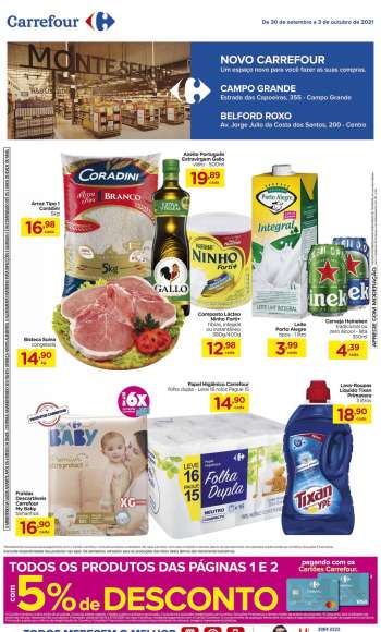 Folheto Carrefour Hiper - 30.09.2021 - 03.10.2021.
