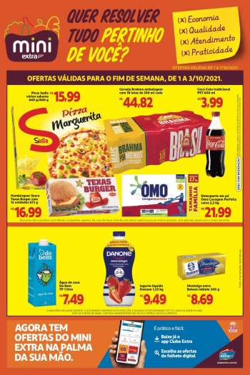 Folheto Mini Extra - 01.10.2021 - 07.10.2021.