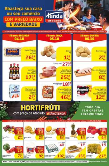 Folheto Tenda Atacado - 04.10.2021 - 06.10.2021.