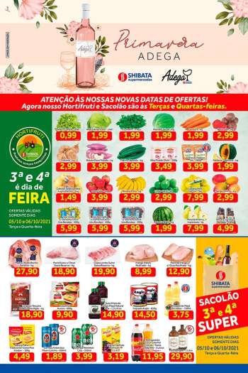 Folheto Shibata Supermercados - 05.10.2021 - 11.10.2021.