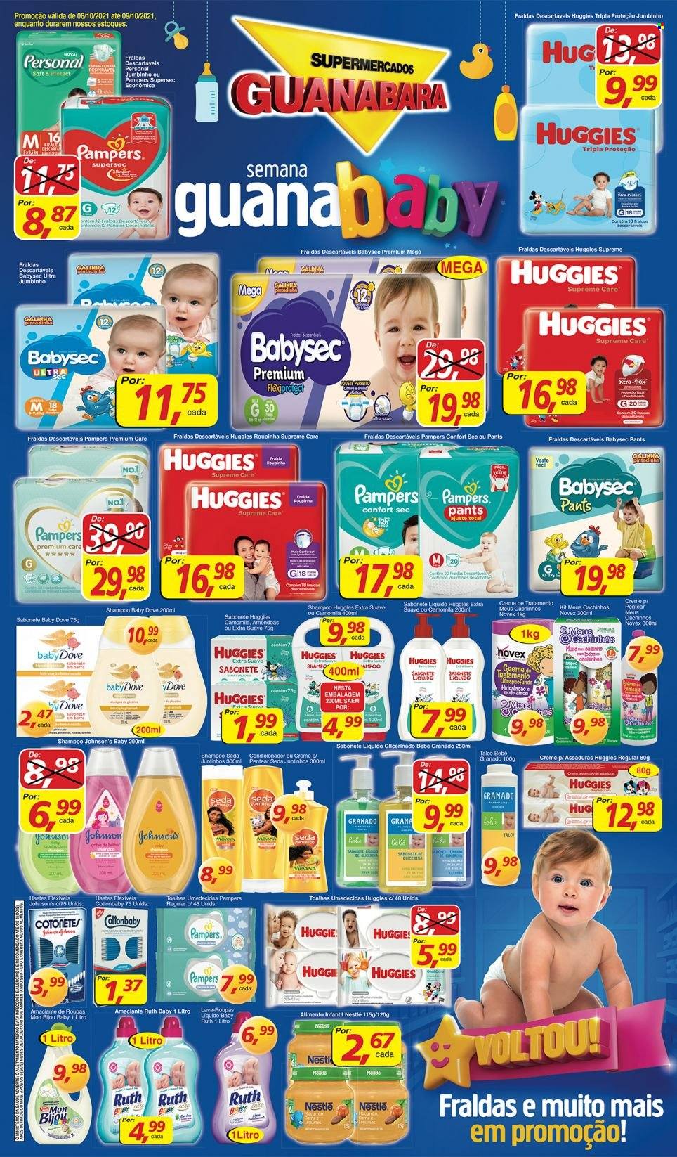 Folheto Supermercados Guanabara - 06/10/2021 - 09/10/2021. Página 1