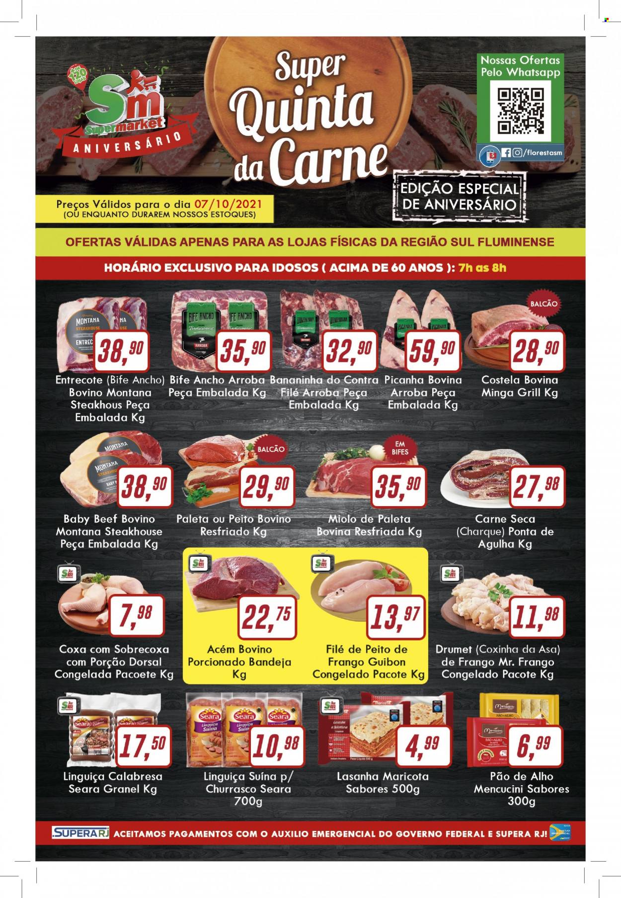 Folheto Rede Supermarket - 07/10/2021 - 07/10/2021. Página 1