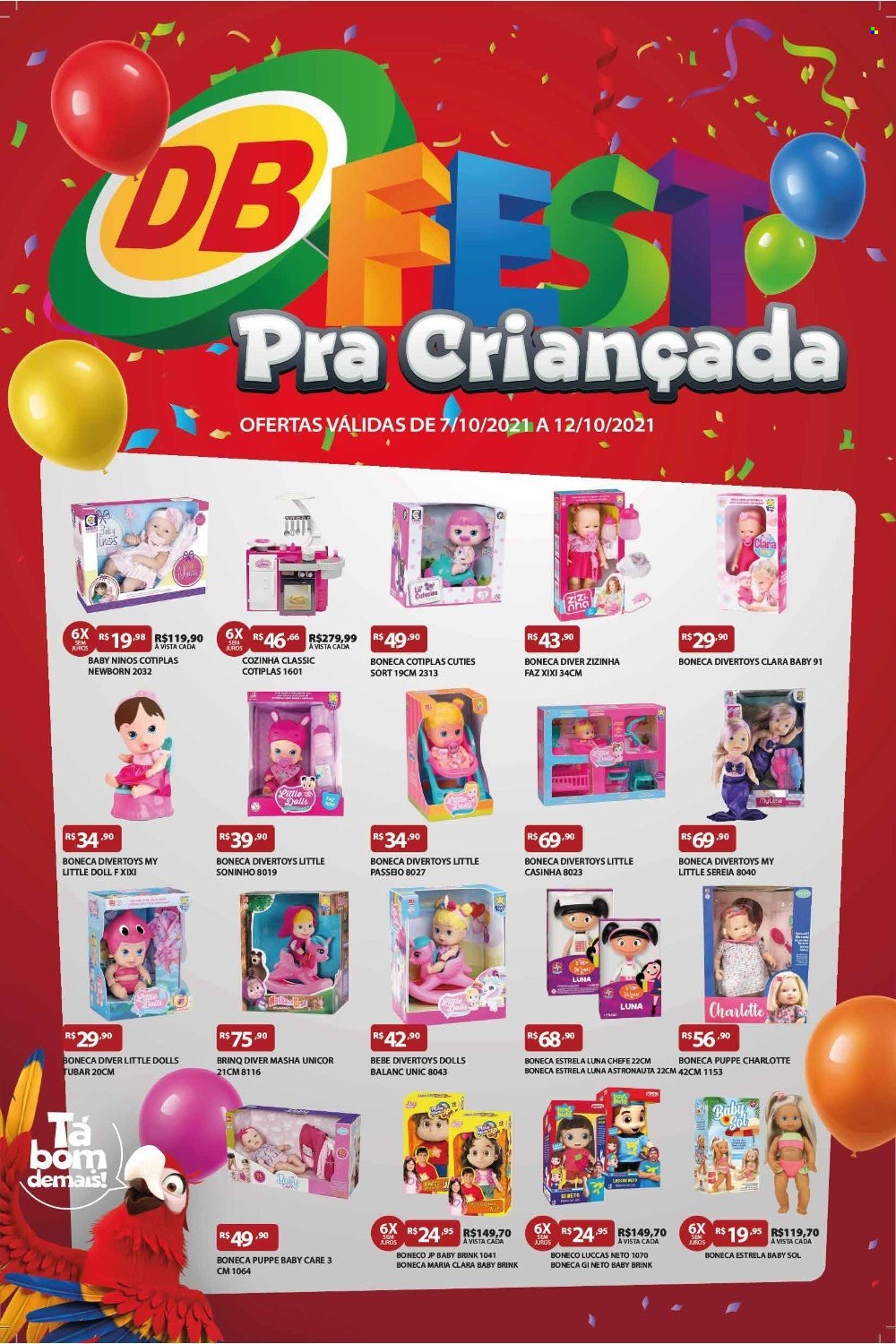 thumbnail - Folheto DB Supermercados - 07/10/2021 - 12/10/2021 - Produtos em promoção - Estrela. Página 1.
