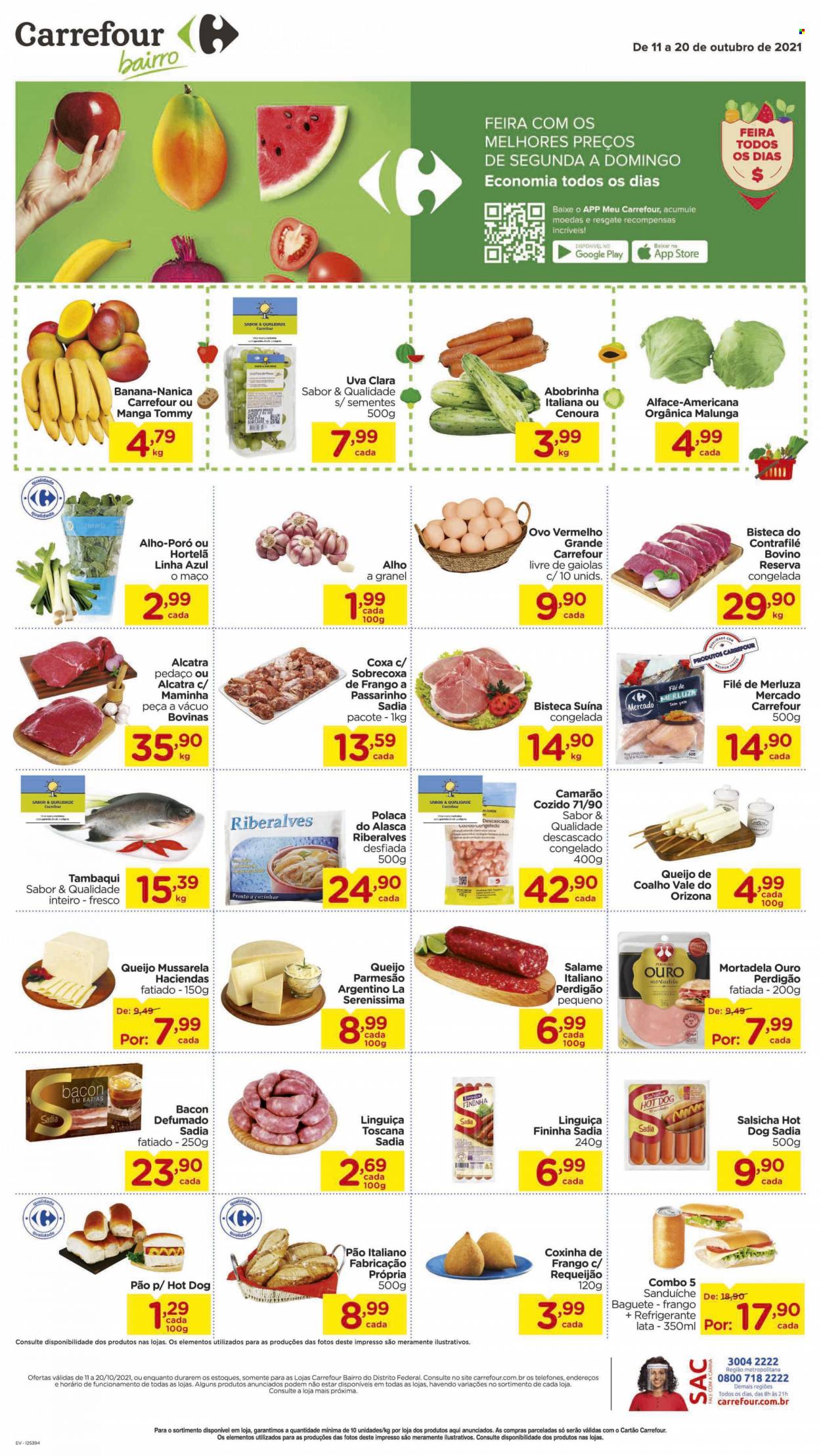 Folheto Carrefour Bairro - 11/10/2021 - 20/10/2021. Página 1