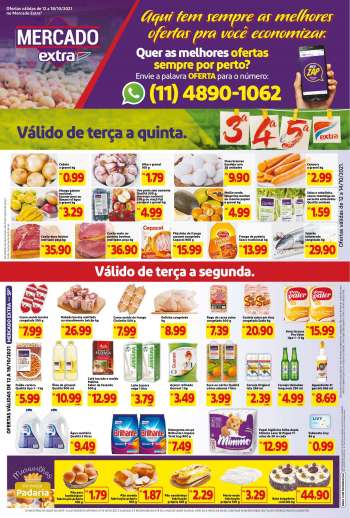 Folheto Mercado Extra - 12.10.2021 - 18.10.2021.