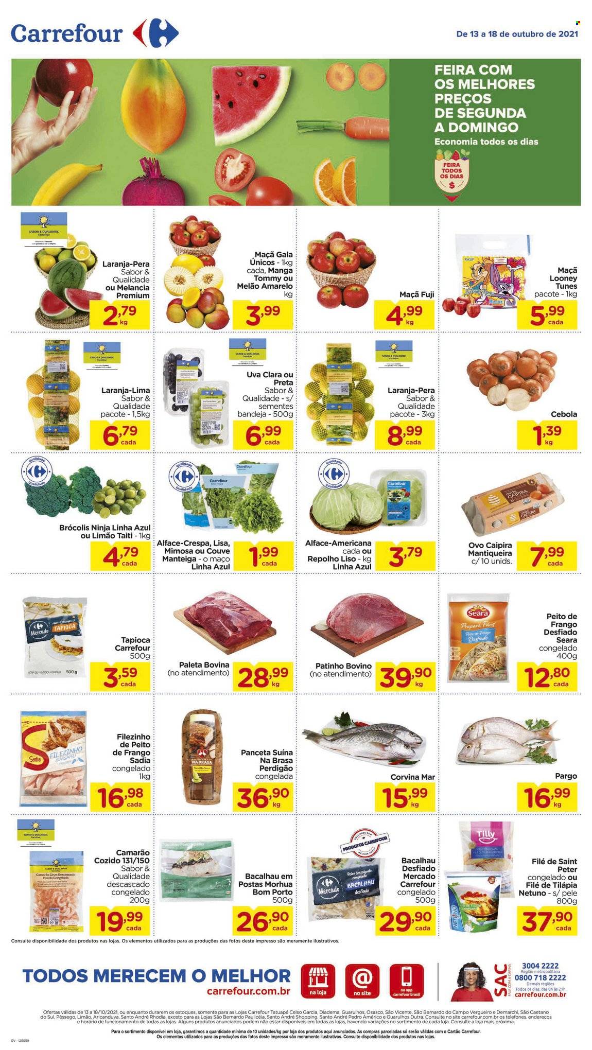 Folheto Carrefour Hiper - 13/10/2021 - 18/10/2021. Página 1