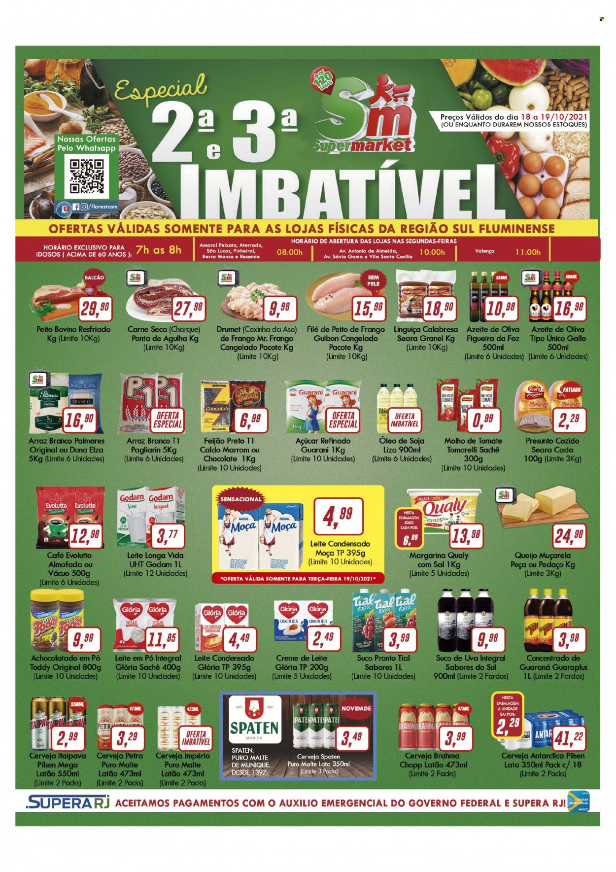 Folheto Rede Supermarket - 18/10/2021 - 19/10/2021. Página 1