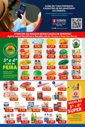 Folheto Shibata Supermercados - 19.10.2021 - 25.10.2021.